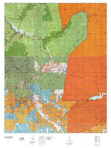 Arizona GMU 24A Hunt Area / Game Management Unit (GMU) Map - Wide World Maps & MORE! - Map - MyTopo - Wide World Maps & MORE!