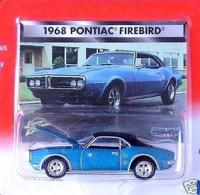 Johnny Lightning Muscle Cars USA 1968 Pontiac Firebird Blue/Black Roof - Wide World Maps & MORE! - Toy - Wide World Maps & MORE! - Wide World Maps & MORE!