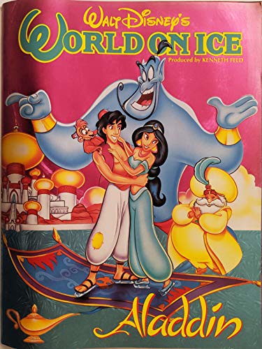 Walt Disney's World on Ice Aladdin 1993 Souvenir Program w/ Ticket Stubs - Wide World Maps & MORE!