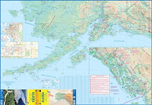 Alaska Travel Reference 1:1,500,000 (Waterproof) Anchorage, Aleutian Islands - Wide World Maps & MORE!