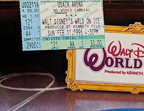 Walt Disney's World on Ice Aladdin 1993 Souvenir Program w/ Ticket Stubs - Wide World Maps & MORE!