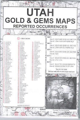 Utah Gold & Gems Maps - Wide World Maps & MORE! - Map - Northwest Distributors - Wide World Maps & MORE!