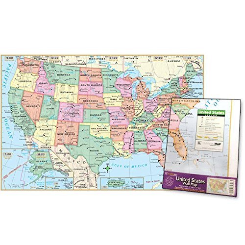 US Poster-Sized Paper Map - Folded - Wide World Maps & MORE! - Map - Kappa Map Group - Wide World Maps & MORE!