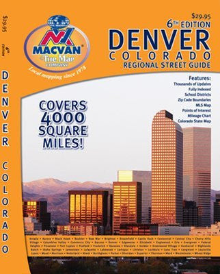 MacVan Denver Colorado Regional Street Guide & Road Atlas - Wide World Maps & MORE! - Book - Wide World Maps & MORE! - Wide World Maps & MORE!