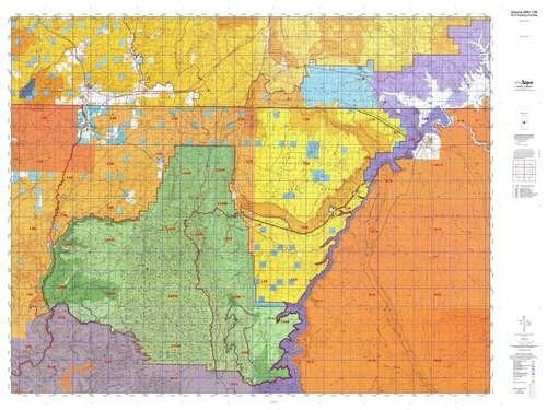 Arizona 12B Hunt Area / Game Management Unit (GMU) Map - Wide World Maps & MORE! - Map - MyTopo - Wide World Maps & MORE!