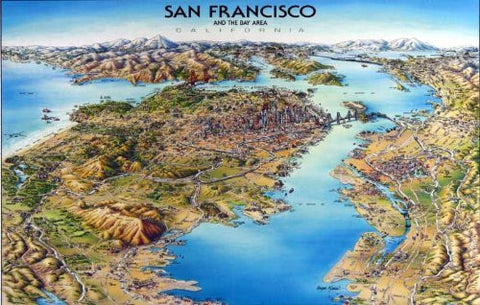 San Francisco Laminated Map - Wide World Maps & MORE! - Book - Wide World Maps & MORE! - Wide World Maps & MORE!