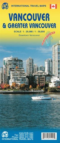 Vancouver & Greater Vancouver 1:20K/1:50K ITM Map - Wide World Maps & MORE! - Map - International Travel Maps - Wide World Maps & MORE!