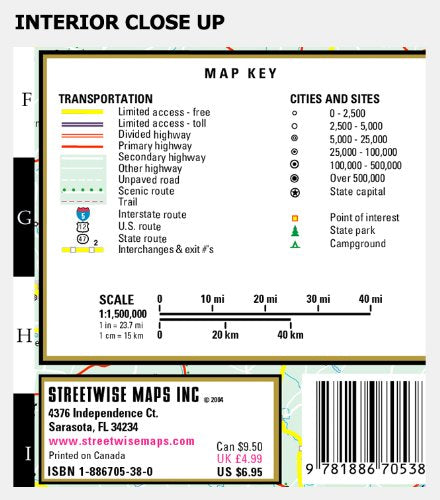 Streetwise Pennsylvania Map - Laminated State Road Map of Pennsylvania - Wide World Maps & MORE! - Book - StreetWise - Wide World Maps & MORE!