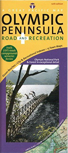 Olympic Peninsula/ Washington Coast Road & Recreation Map, 10th Edition - Wide World Maps & MORE! - Map - Great Pacific Recreation & Travel Maps - Wide World Maps & MORE!