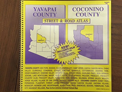 Yavapai County, Coconino County street & road atlas - Wide World Maps & MORE! - Book - Wide World Maps & MORE! - Wide World Maps & MORE!