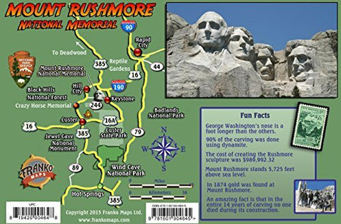 Mount Rushmore Guide Laminated Card - Wide World Maps & MORE! - Book - Wide World Maps & MORE! - Wide World Maps & MORE!