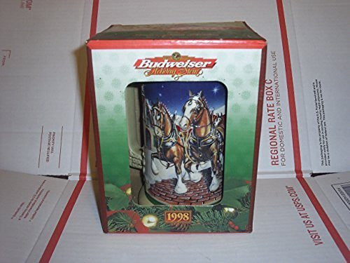 1998 BUDWEISER GRANT'S FARM HOLIDAY CLYDESDALE STEIN #CS-343 by CERAMARTE - Wide World Maps & MORE! - Kitchen - Ceramarte - Wide World Maps & MORE!