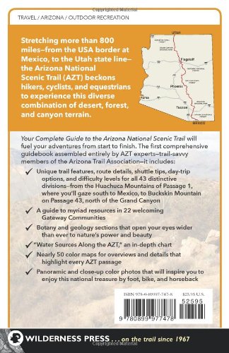 Your Complete Guide to the Arizona National Scenic Trail - Wide World Maps & MORE! - Book - Wilderness Press - Wide World Maps & MORE!