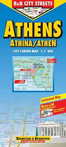 B&B Athens/Athinai/Athen City Streets Map (City Map) - Wide World Maps & MORE! - Book - Wide World Maps & MORE! - Wide World Maps & MORE!