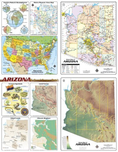 Arizona Desktop Map (Yellow1) - Wide World Maps & MORE! - Map - Wide World Maps & MORE! - Wide World Maps & MORE!
