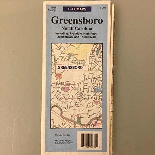 City Maps: Greensboro, North Carolina - Wide World Maps & MORE! - Book - Wide World Maps & MORE! - Wide World Maps & MORE!