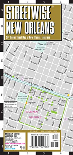 Streetwise New Orleans Map - Laminated City Center Street Map of New Orleans, Louisiana (Michelin Streetwise Maps) - Wide World Maps & MORE!