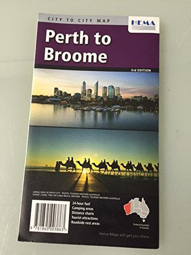 Perth to Broome City to City Map - Wide World Maps & MORE! - Book - Wide World Maps & MORE! - Wide World Maps & MORE!