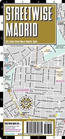 Streetwise Madrid Map - Laminated City Center Street Map of Madrid, Spain - Wide World Maps & MORE! - Book - StreetWise - Wide World Maps & MORE!