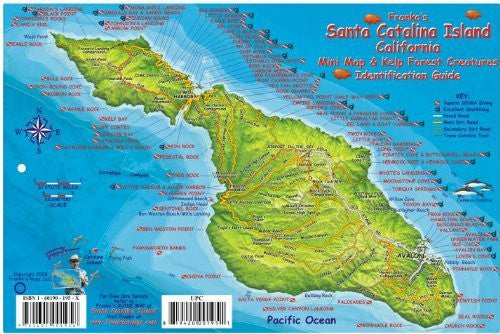 Santa Catalina Island Dive Map & Kelp Forest Creatures Guide Franko ...