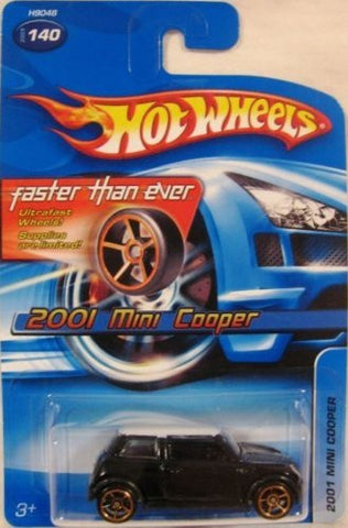 #2005-140 2001 Mini Cooper Faster Than Ever Wheels Collectible Collector Car Mattel Hot Wheels 1:64 Scale - Wide World Maps & MORE! - Toy - Hot Wheels - Wide World Maps & MORE!