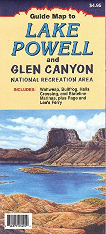 Guide Map to Lake Powell and Glen Canyon National Recreation Area Paper/Non-Laminated - Wide World Maps & MORE! - Map - North Star Mapping - Wide World Maps & MORE!