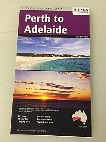 Perth to Adelaide City to City Map - Wide World Maps & MORE! - Book - Wide World Maps & MORE! - Wide World Maps & MORE!