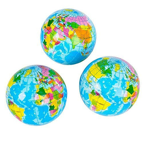 3" Squeeze Globe - Wide World Maps & MORE! - Toy - Rhode Island Novelty - Wide World Maps & MORE!