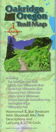 2015 Oakridge Oregon Trail Map - Wide World Maps & MORE! - Map - Adventure Maps - Wide World Maps & MORE!