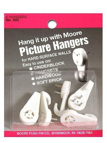 Hard Surface Walls Picture Hangers Package of 5 - Wide World Maps & MORE! - Home - 3M - Wide World Maps & MORE!