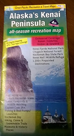 Kenai Peninsula, AK - Wide World Maps & MORE! - Office Product - Great Pacific Recreation Map - Wide World Maps & MORE!