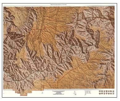 Grand Canyon Shaded Relief Wall Map Laminated - Wide World Maps & MORE! - Map - Wide World Maps & MORE! - Wide World Maps & MORE!