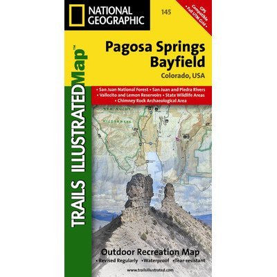 Trails Illustrated Map Pagosa Springs / Bayfield - Wide World Maps & MORE! - Sports - National Geographic Maps - Wide World Maps & MORE!