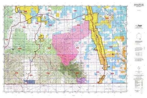 Arizona GMU 35A Hunt Area / Game Management Unit (GMU) Map - Wide World Maps & MORE! - Map - MyTopo - Wide World Maps & MORE!
