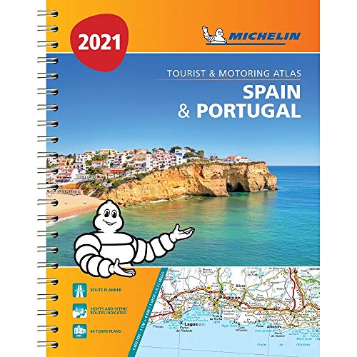 Spain & Portugal 2021 - Tourist and Motoring Atlas (A4-Spiral): Tourist & Motoring Atlas A4 spiral (Michelin Road Atlases) - Wide World Maps & MORE!