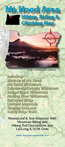 Adventure Maps Mt. Hood Trail Map - Wide World Maps & MORE! - Office Product - Adventure Maps - Wide World Maps & MORE!