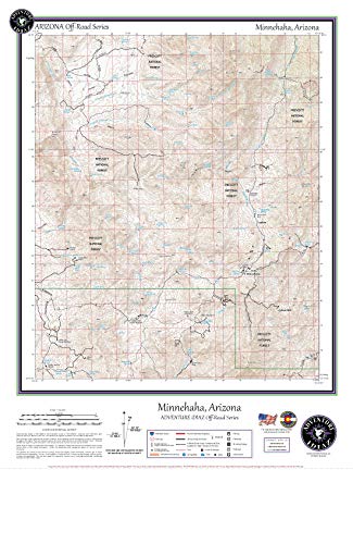 Minnehaha, Arizona / Off-Road Series - Wide World Maps & MORE!