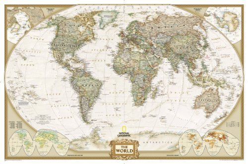2005 World Executive Wall Map Enlarged & Laminated (National Geographic World Maps Series) - Wide World Maps & MORE! - Map - National Geographic Maps - Wide World Maps & MORE!