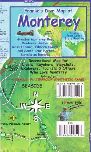 Franko's Map of Monterey, California - Wide World Maps & MORE! - Map - Franko Maps - Wide World Maps & MORE!