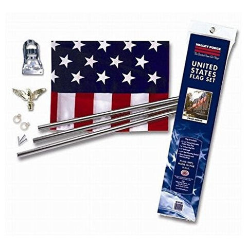 Polyester and Cotton U.S. Flag Kit - Wide World Maps & MORE! - Lawn & Patio - Unknown - Wide World Maps & MORE!