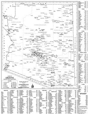 State of Arizona County/Town/Population Map - Wide World Maps & MORE! - Book - Wide World Maps & MORE! - Wide World Maps & MORE!