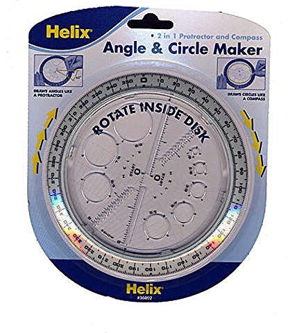 Helix Angle & Circle Maker 3 pcs sku# 1843114MA - Wide World Maps & MORE! - Office Product - Helix - Wide World Maps & MORE!