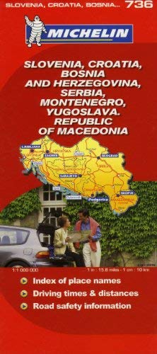 Michelin Map Slovenia, Croatia, Bosnia and Herzegovina, Serbia, Montenegro,  Yugoslavia, Republic Of Macedonia 736 (Maps/Country (Michelin)) - Wide World Maps & MORE! - Book - MICHELIN - Wide World Maps & MORE!