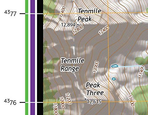 Breckenridge Colorado Ski Area Topographic Keepsake Poster Map (with ski runs, lifts and gondolas; hiking trails, topo markings & elevation markings) - Wide World Maps & MORE! - Book - Wide World Maps & MORE! - Wide World Maps & MORE!