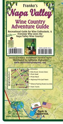 FRANKO MAPS MAP FML CA NAPA WINE COUNTRY GUIDE - Wide World Maps & MORE! - Sports - Franko Maps - Wide World Maps & MORE!