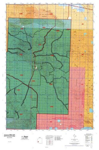 Arizona GMU 45B Hunt Area / Game Management Units (GMU) Map - Wide World Maps & MORE! - Book - Wide World Maps & MORE! - Wide World Maps & MORE!