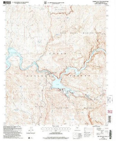 Mormon Flat Dam, Arizona 7.5' (7.5'×7.5' Quadrangle) - Wide World Maps & MORE! - Map - Wide World Maps & MORE! - Wide World Maps & MORE!