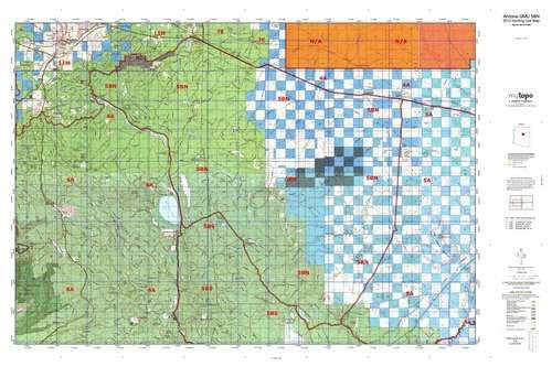 Arizona GMU 5BN Hunt Area / Game Management Unit (GMU) Map - Wide World Maps & MORE! - Map - Wide World Maps & MORE! - Wide World Maps & MORE!