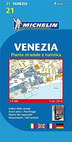 Michelin Map Venice/Mestre (Venezia) #21 (Maps/City (Michelin)) (Italian Edition) - Wide World Maps & MORE! - Book - Wide World Maps & MORE! - Wide World Maps & MORE!