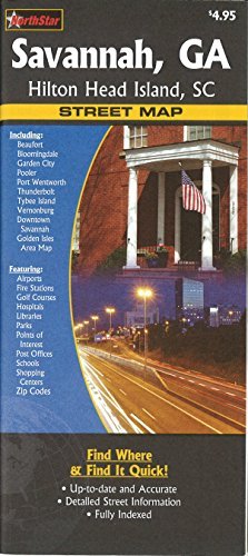 Savannah, GA, Hilton Head Island, SC street map - Wide World Maps & MORE! - Book - Wide World Maps & MORE! - Wide World Maps & MORE!